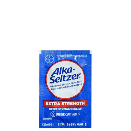 2 tablets Alka Seltzer Extra S