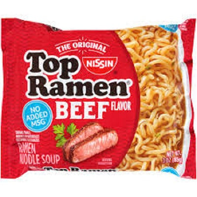 Nissin Top Ramen Beef Flavor N