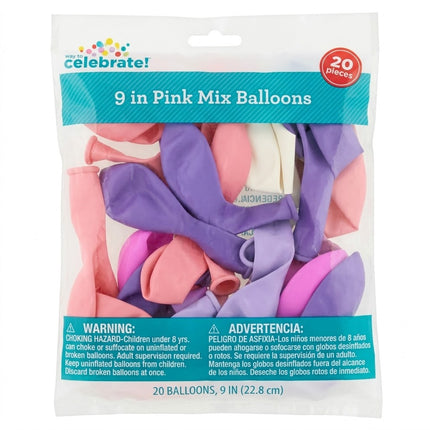 Celebrate 20 pc Balloons 9 IN