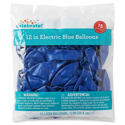 Celebrate! 15 pc blue balloon