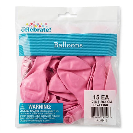 Celebrate! 15 pc Pink Balloon