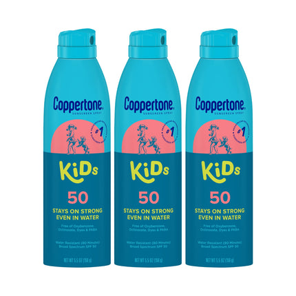 Coppertone Kids Spray 3 Pk