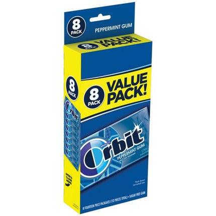 Orbit Peppermint Gum 8 Pack