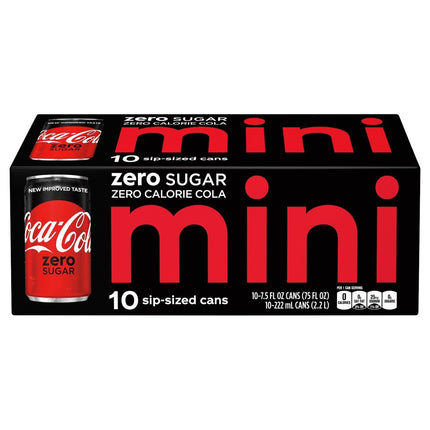 Coca Cola,Mini Coke Zero 10Und