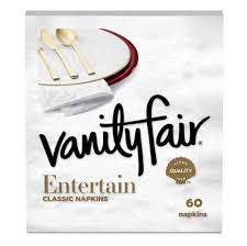 Vanity Fair Entertain White Napkins - 60 ct