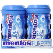 Mentos,Gum Fresh Mint Sugarfre