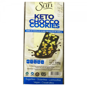 Chocolate Keto Cookies Blanco de 100g.
