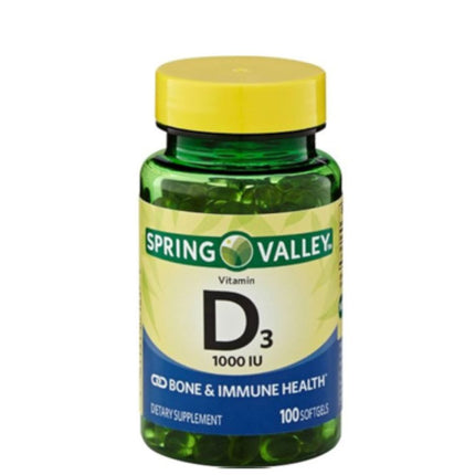 Spring Valley Vitamin D3 25Mcg