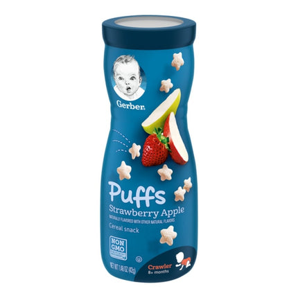 Gerber,Puff Cereal Snack Straw