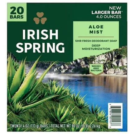 Irish Spring Bar Soap Aloe Mis