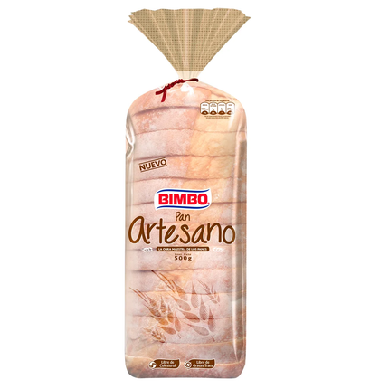 Bimbo Artesano Blanco 500 Gr