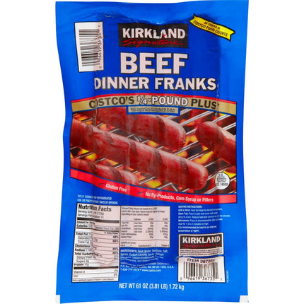 Beef Dinner franks 14 - 1.72kg