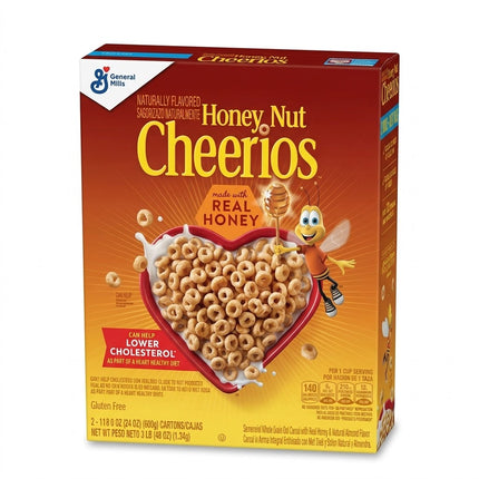 Cheerios honey nut with happy