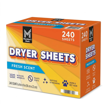 Dryer Sheets, Fresh Scent, 240