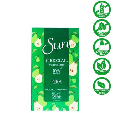 Sun Chocolate Pera65% Cacao