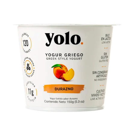 Yolo Yogur Griego Durazno 150g