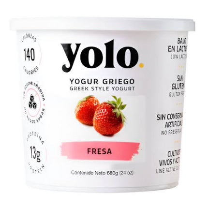 Yolo Yogurt Griego Fresa 680g