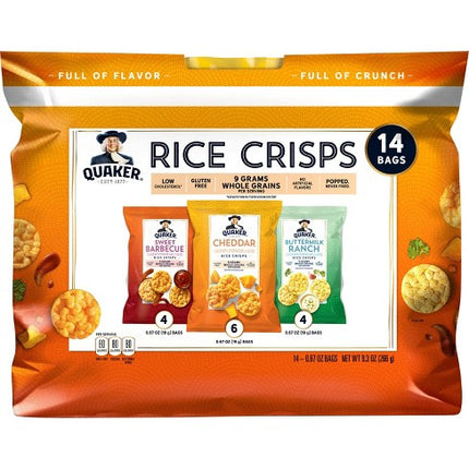 Quaker Rice Crisps 14 Bags