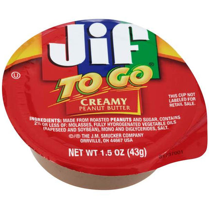 Jif To Go Creamy Peanut Butter 43g