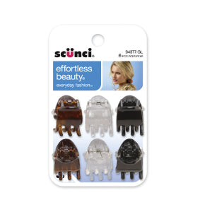 6 - Pk 2Cm Chunky Jaw Clips