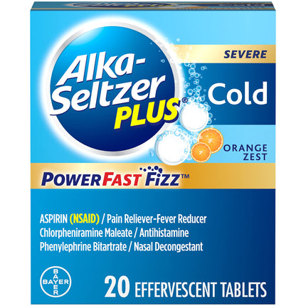 Alka Seltzer Plus Cold Orange