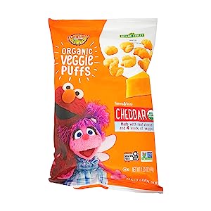 Organic Veggie Puffs Cheddar 0