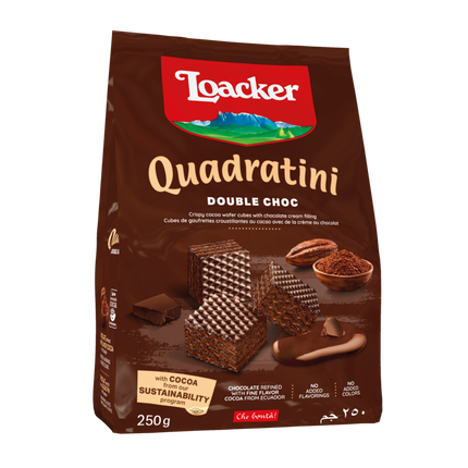 Loacker Quadratini Double Choc