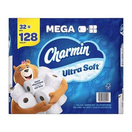 Charmin Ultra Soft 32 Mega 4-8