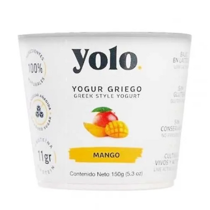 Yolo Yogur Griego Mango 150 gr