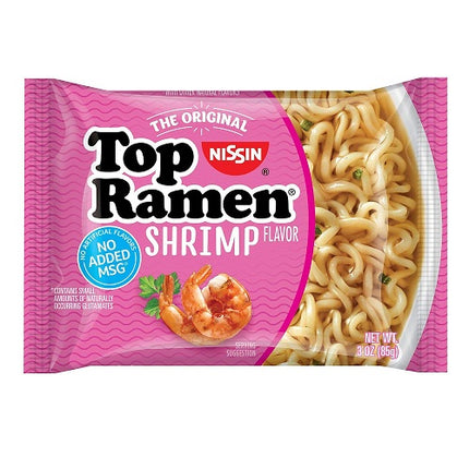 Nissin top ramen shrimp flavor 3 oz