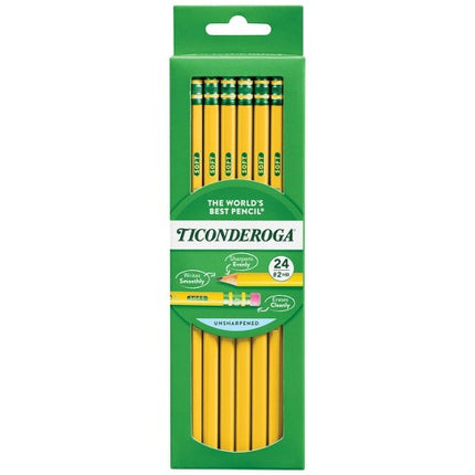 Ticonderoga Unsharpened 24-#2H