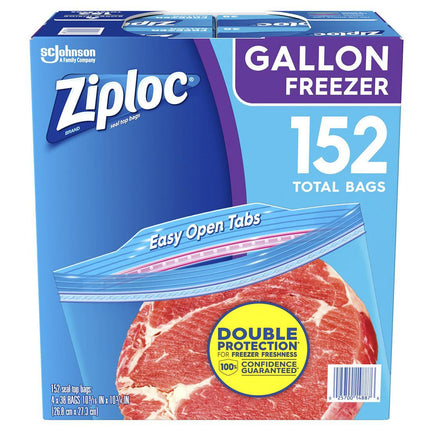 Ziploc,Freezer Gallon 152 Coun