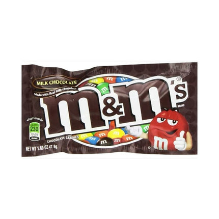 M&Ms Milk Chocolate, Singles Size, 1.70