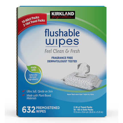 Kirkland, Flushable Wipes 632