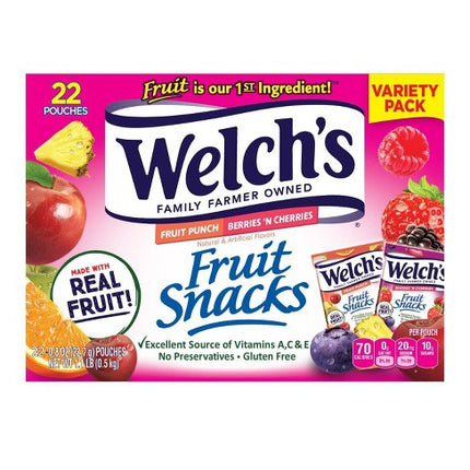 Welch'S Fruit Snacks 22 Pouche
