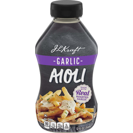 Kraft Mayo Garlic Aioli 12 Fl