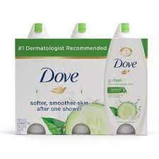 Dove Body Wash Refreshing 3 Pa