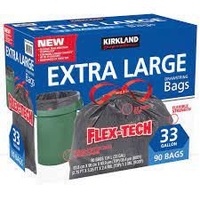 Ks 33 Gal Trash Bag 90 Ct