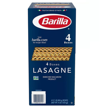 Barilla,Lasagne 454g 4 Unid