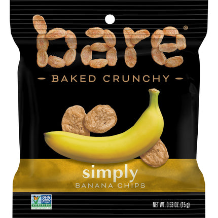 Bare baked crunchy simply banana chips 0.53 Oz