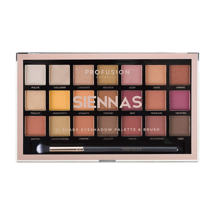 21 Shade Palette - Siennas