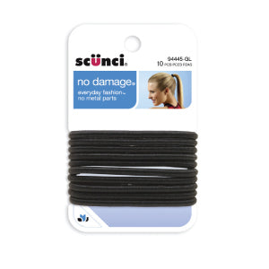 10-Pk N/D Elastics Black