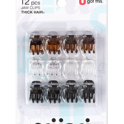 12-Pk 1 Cm Th Jaw Clips