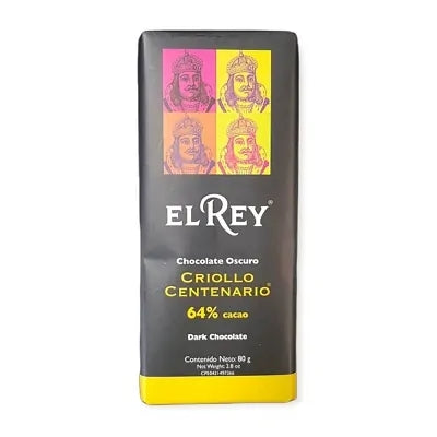 Chocolate El Rey Centenario Criollo 64% Cacao