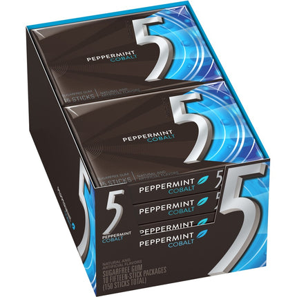 5 Gum Peppermint Cobalt Sugar