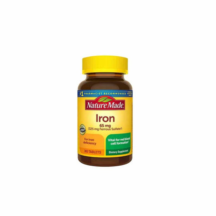 Nature Made iron 65mg 365 tablets