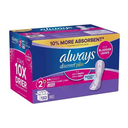 Always discreet plus 132 line