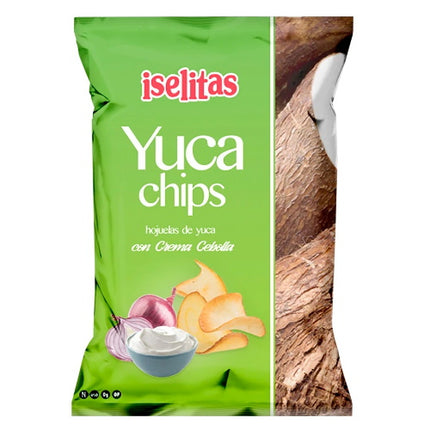 Iselitas Yuca Chips Crema y Cebolla 180 gr