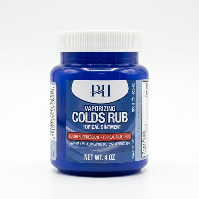 PH vaporizing colds rub topic