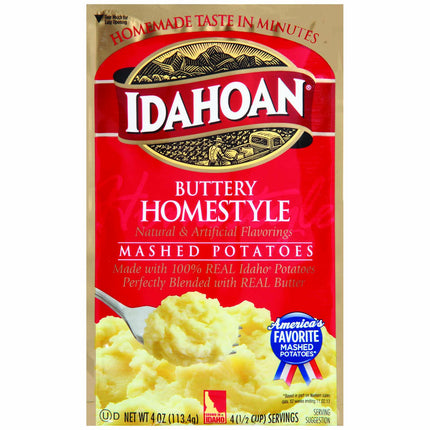 Idahoan Pouches Buttery homestyle mashed potatoes 4 oz